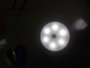 鸿视led人体感应灯充电床头卧室家用全自动不插电声控光控壁灯小夜灯 充电白光（人来即亮人走降灭） 实拍图