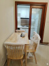 家逸实木餐桌现代简约桌椅组合中小户型家用吃饭桌子1.2米一桌四椅 实拍图
