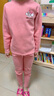 多妙屋儿童保暖内衣套装秋冬加厚纯棉男童秋衣秋裤全棉女童宝宝 女童深粉 7633 140 参考身高130-140 实拍图
