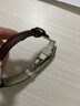 比握特真皮表带牛皮手表带男女蝴蝶扣配件适用天梭浪琴DW小米华为gt4 棕带棕线【银色自动扣】 16mm 实拍图