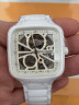 瑞士雷达表(RADO)真我系列高科技陶瓷方形女士手表机械表镶钻刻度镂空表盘情侣表金晨同款新潮之选‘白方’ 晒单实拍图
