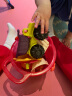 比乐（B.） B.Toys儿童沙滩玩具宝宝水桶玩沙挖沙风车沙铲沙耙小车玩具套装 木瓜色 实拍图