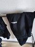 阿迪达斯（adidas）裤子男 25秋季新款运动休闲裤健身训练耐磨透气男裤宽松跑步长裤 黑白/针织直筒/三条纹 M 码（175/82A 实拍图