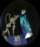 GSK项链女夏925银奥地利施华蓝色水晶元素吊坠时尚饰品情侣项链送女友情人节礼物 实拍图