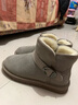 ZHR雪地靴女中筒加绒加厚时尚防滑女靴反绒牛皮平底棉鞋女学生保暖长毛绒短靴女 P29 卡其色（经典款） 38 实拍图