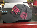 米雪蔻帽子女韩版潮鸭舌帽休闲刺绣棒球帽学生户外运动防晒太阳帽 黑红色【可调节大小】 实拍图