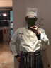 窈嘉厨师服长袖餐饮酒店食堂厨师工作服舒适透气饭店男女厨师服定制 套餐三（上衣+帽子+围裙） XL 【建议体重120-140】 实拍图