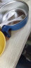 彩致（CAIZHI）304不锈钢泡面碗筷带盖学生饭盒快餐杯碗筷餐具套装 蓝黄 CZ6558 实拍图