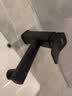 梵玖卫生间洗手盆水龙头冷热浴室柜全铜体洗脸池面盆万向招财猫水龙头 枪灰色/全铜方形【万向机械臂】 实拍图