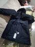 啄木鸟羽绒服男中老年人活里活面加厚外套冬季男装爸爸中长款连帽衣服 藏青色-带毛领 4XL(建议175-190斤) 实拍图