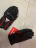摩多狼（MOTOWOLF）摩托车夏季手套四季通用防摔机车透气男碳纤维防护骑行装备女 [防水加绒/真皮碳纤]红色冬季款 L[双指触屏灵敏] 实拍图