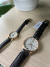 天珺（TANGIN）瑞士手表女赛格鲁系列女士商务时尚男士手表镶钻瑞表1059 T1059GLHWDSA 白盘皮带对表 实拍图