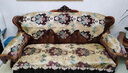 宝跃欧式沙发垫坐垫子贵妃拐角组合美式复古四季通用沙发套盖布防滑古 温莎堡/咖色 三人后背巾80*180/开口 实拍图