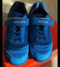 卡尔美（KELME）儿童足球鞋魔术贴免系带碎钉TF透气学生球鞋6873003 彩蓝 38 实拍图