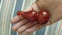洁玉堂 天然红玛瑙葫芦手把件 玉石文玩件车挂寓意配红玛瑙链子 实拍图