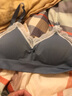 ROVO 哺乳文胸孕妇内衣胸罩怀孕期无钢圈舒适哺乳期喂奶内衣 灰色 S 实拍图