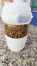 草莓生活（CMSH）玻璃杯男女士高颜值茶水分离耐高温泡茶咖啡杯便携弹盖简约水杯子 （带茶隔+防烫圈）白色 480ml 实拍图