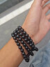 裴南苇 印尼黑檀木手串108佛珠紫光檀手链男女绕指柔手把件文玩文玩饰品 黑檀木手串1串【0.8cm*108颗】 实拍图