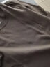 MUJI MUJI 女式 弹力罗纹编织长袖T恤打底衫上衣女款内搭春秋BBC03A1A 浅灰棕色 S (155/80A) 实拍图