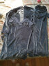 KJ法国KJ睡衣女性感吊带金丝绒睡裙睡袍三件套装冬季珊瑚绒家居服 蓝灰色 M （80-108斤） 晒单实拍图