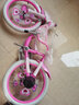 凤凰（Phoenix）儿童自行车3-5-8-10-15岁宝宝单车公主钻石浪漫粉色带辅助轮礼物 【凤凰粉系】梦幻浪漫粉 18寸（适合身高120-135cm） 实拍图