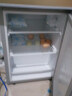 扬佳（YZJM）冰箱双门小型冷冻冷藏迷你家用冰箱双开门宿舍租房静音节能  上冷冻下冷藏BCD-72L银色高80厘米标准款 实拍图