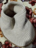 冠颂帽子女秋冬休闲百搭纯色针织毛线帽女士户外空顶帽冬季保暖鸭舌帽 米色 均码 实拍图