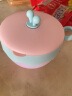 COOKSS儿童餐具宝宝辅食碗婴儿碗316不锈钢新生儿注水保温碗可拆卸粉色 实拍图