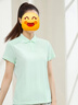 361°运动翻领t恤2025年春夏季新款休闲透气短袖情侣POLO衫开学季 【女款】微波绿 M 实拍图
