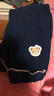 Classic Teddy女童裤子儿童打底裤中小童装春季长裤春装新款衣服 坑条木耳边深蓝 80 实拍图