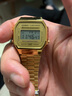 卡西欧（CASIO）手表 经典方块小金表时尚ins复古男表女表情侣表夜光电子表 A168WG-9W 36mm表盘男款 实拍图