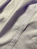 雅戈尔（YOUNGOR）短袖衬衫男素色DP免烫衬衫纯棉面料抗皱易打理新品 GSDP10171LJA紫色 42 实拍图