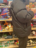 斯凯奇（Skechers）羽绒服情侣冬季保暖立领外套男女同款拼色加厚短款夹克 L423U106-0018碳黑 XL 晒单实拍图