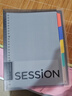 满乐文（MARUMAN） 渐变色 SESSION大容量活页本 活页夹两倍索引页含资料袋 B5·限定色·灰色 实拍图