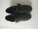 红蜻蜓妈妈鞋春夏季鞋中老年人舒适头层牛皮短靴透气老人防滑软底平板鞋 黑色 39 实拍图