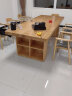 欧丽雅（ULIYA）实木书桌去客厅化大长桌书柜书架一体家用学习桌工作台长条办公桌 单桌：长240*宽100*高78板厚8cm 晒单实拍图
