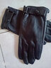 野外寻梅真皮手套男冬季加绒保暖触屏户外防寒防风新款摩托车羊皮手套时尚 黑色（加绒） L码 实拍图