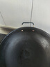 膳福记（shanfuji）传统老式生铁锅炒锅无涂层不粘锅农村家用铸铁平底燃气灶炒菜锅具 32平底+锅盖（送开锅服务） 32cm 实拍图