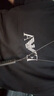 阿玛尼（ARMANI）奢侈品男装 男装短袖t恤男士时尚休闲修身薄款微弹短袖T恤两件装 黑色 XL 155-175斤 实拍图