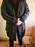 花花公子2020冬季棉服男中长款加厚外套青少年棉袄新款韩版潮牌棉衣 黑色 XL 实拍图
