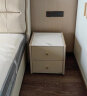 芝华仕（CHEERS）卧室岩板床头柜家具床边柜卧室现代简约芝华士小柜子G003 象牙白-优先发货（详询客服） 实拍图