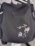 姗丝唯新款双肩包女士牛津布背包韩版大容量防盗轻便旅行绣花双肩背包 黑色 实拍图