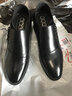 高哥增高鞋男士隐形内增高8cm商务正装皮鞋韩版牛皮结婚新款套脚鞋子 GZ8829045黑色6.5CM 39 【码偏小 脚宽建议选大一码】 实拍图
