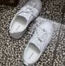 达芙妮厚底小白鞋女鞋春夏季新款增高百搭板鞋子女薄款透气运动休闲鞋 白色（便捷穿脱） 39 实拍图