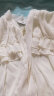 香影衬衫女2024春夏新款飘带雪纺上衣长袖蝴蝶结系带法式衬衣白色 米色 M 晒单实拍图