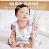 优萌宝宝睡袋纯棉纱布无袖背心新生儿童防踢被婴儿薄款空调房四季通用 4层棉纱【星星蓝熊】 XL码（2~6岁可用，身高100cm） 实拍图