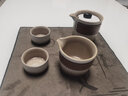 南山先生 枯山水功夫茶具套装日式高颜值陶瓷防烫旅行茶具快客杯干泡茶盘 枯山水旅行套装(双色款) 实拍图