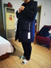 衣典零一（LEDIALYI）羽绒棉服女中长款2023冬季女装新款时尚休闲中年棉袄棉衣加厚外套 黑色 XXL（建议130-145斤） 晒单实拍图