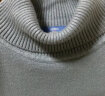 GENIOLAMODE毛衣男士冬季简约高领内穿打底针织衫毛线衣服 浅灰 XL 晒单实拍图