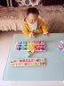 福孩儿形状颜色对数板积木拼图婴幼儿童益智玩具宝宝数字认知早教配对板 三合一对数板+毛毛虫+字母贴 实拍图